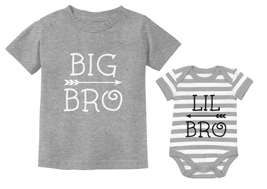 Big Bro Lil Bro Baby Announcement Matching Outfits