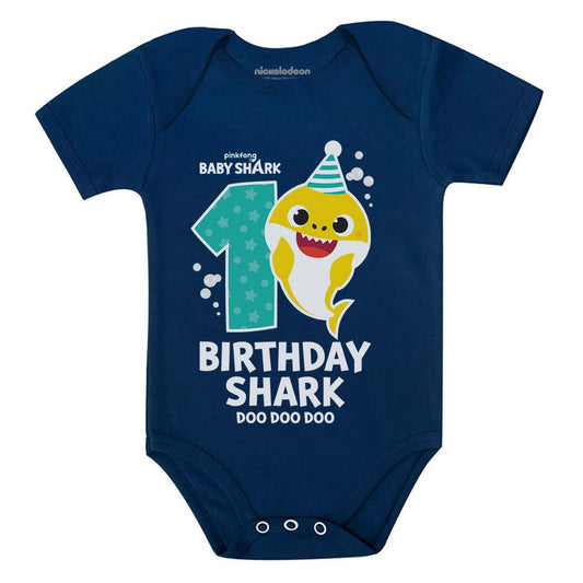 1st Birthday Baby Shark Outfit One Year Old Birthday Boy Girl Gift Baby Bodysuit