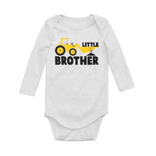 Little Brother Tractor Boys Baby Long Sleeve Bodysuit