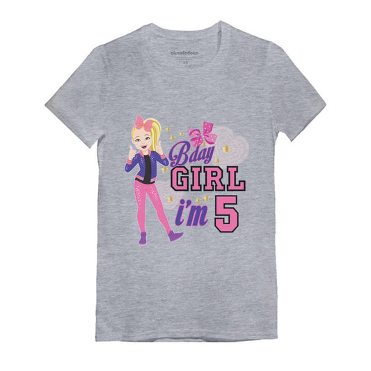 Birthday Jojo Siwa Shirt Gift for 5 Year Youth Kids Girls' Fitted T-Shirt